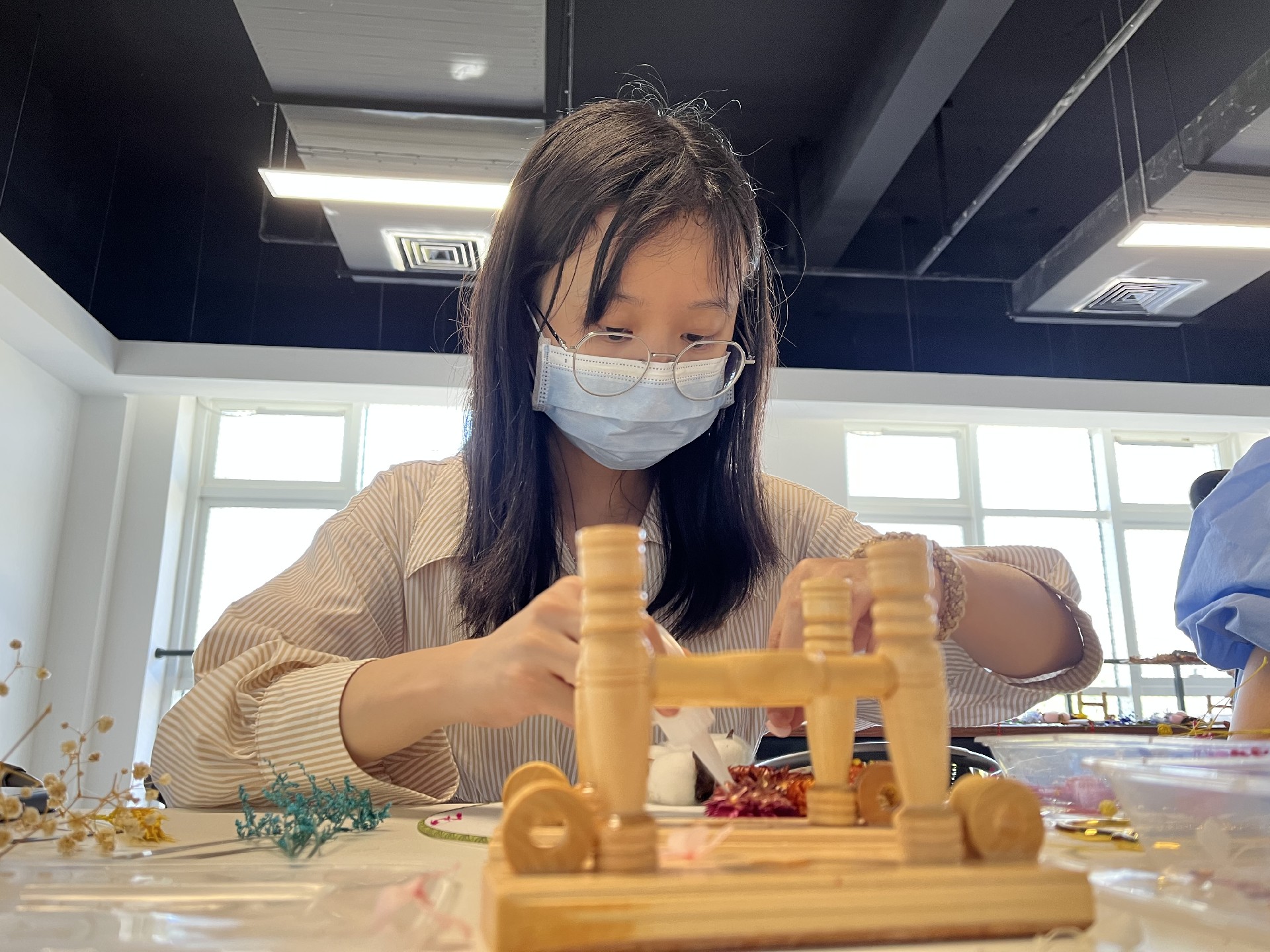 干花團(tuán)扇DIY手工制作
